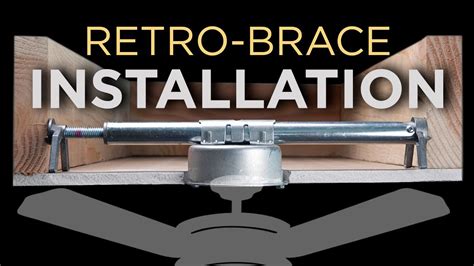 brace retrofit junction box|retro brace ceiling fan support.